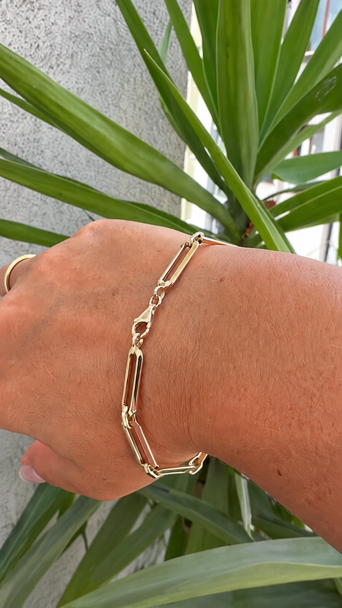 14K Gold Chain Bracelet – 3.79 g