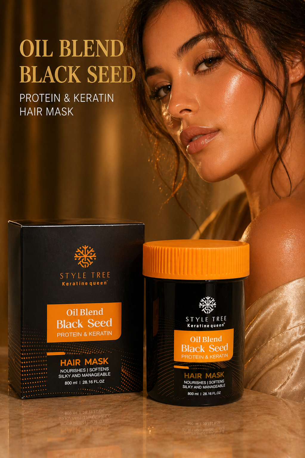 Style Tree Black Seed Oil Blend Hair Mask – Protein & Keratin
