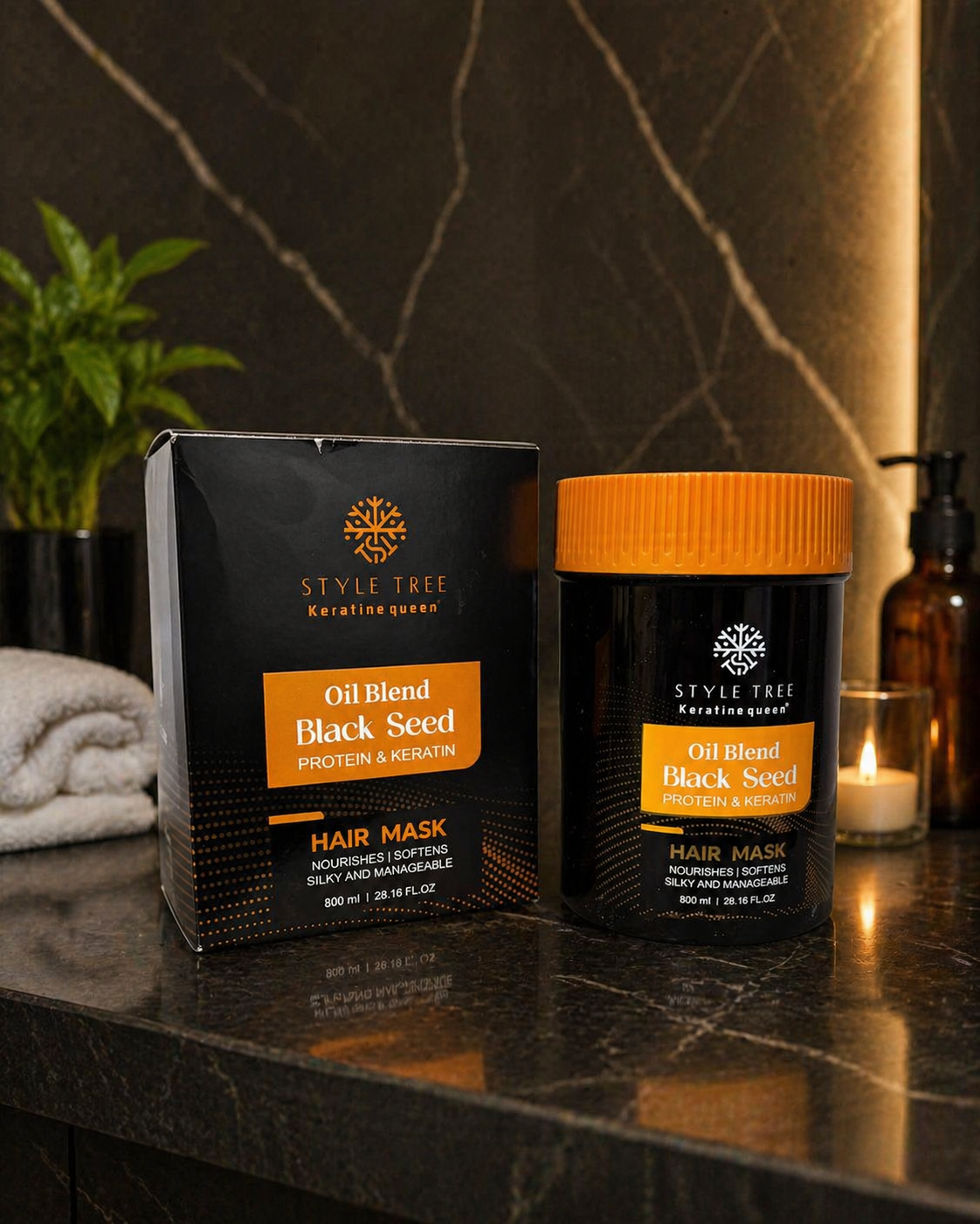 Style Tree Black Seed Oil Blend Hair Mask – Protein & Keratin