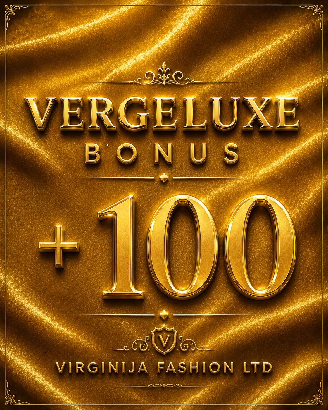 VergeLuxe Gift Card £1000 + BONUS 100