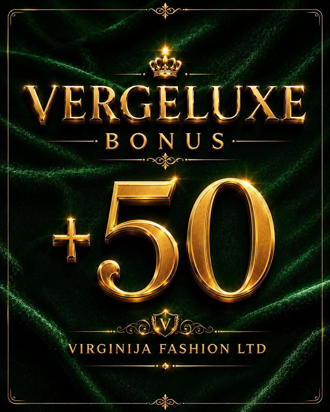 VergeLuxe Gift Card £500 + BONUS 50